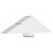 Ekena Millwork Kennewick Architectural Grade PVC Gable Bracket, 48"W x 12"H x 6"D x 6"F, 6/12 Pitch GBP048X12X0606KEN00 - alternate 1